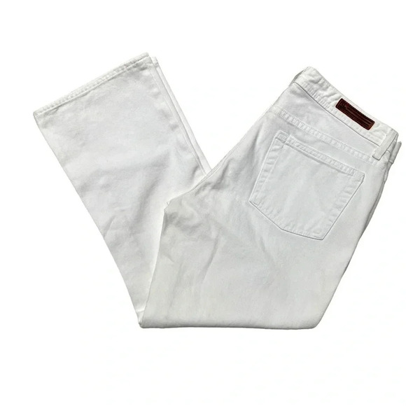 Polo Ralph Lauren Kelly Cropped Ankle Jeans White Size 10 Mid Rise Denim Pants - Picture 10 of 10